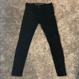 American Eagle Super Super Stretch Black Jeggings